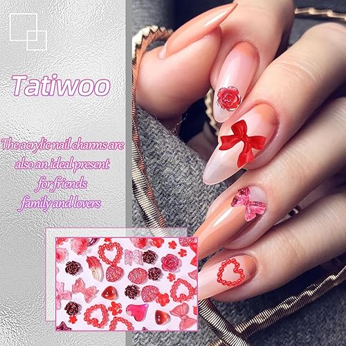 Miniatura 4 de 200 dijes de uñas con lazos 3D surtidos para uñas, variedad de colores, bonitos dijes de arte de uñas para manicura, manualidades, accesorios,