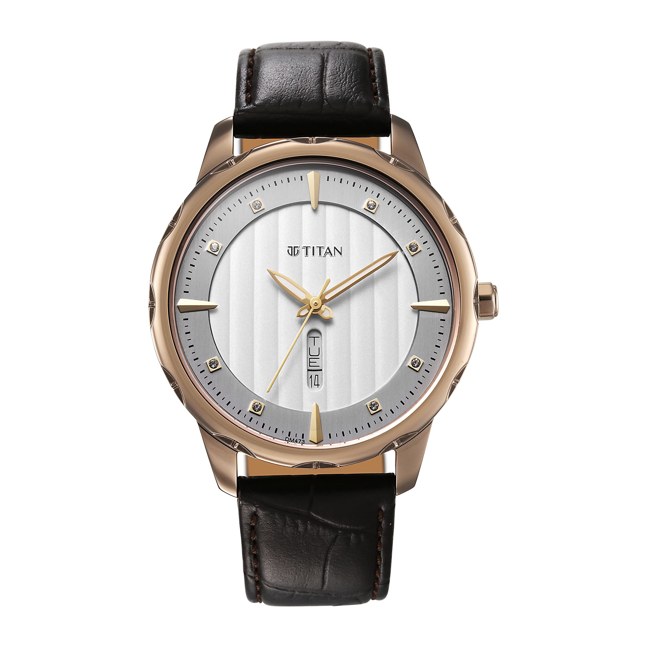 Titan Regalia Opulent Analog with Day and Date White Dial Leather Band Watch for Men-NS1875QL01 (B0BVLYCSBD) Amazon Price History, Amazon Price Tracker