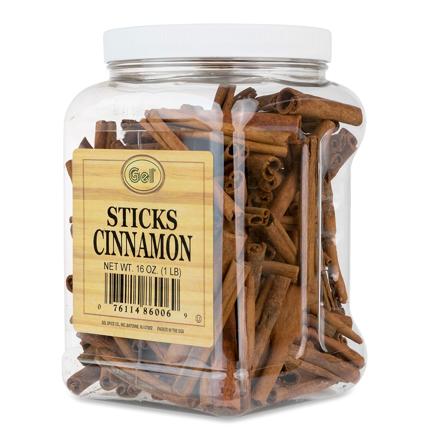 Gel Spice Indonesian Cinnamon Sticks, 2.75" Bulk 16oz Tin - Kosher Certified for Tea, Baking & Potpourri