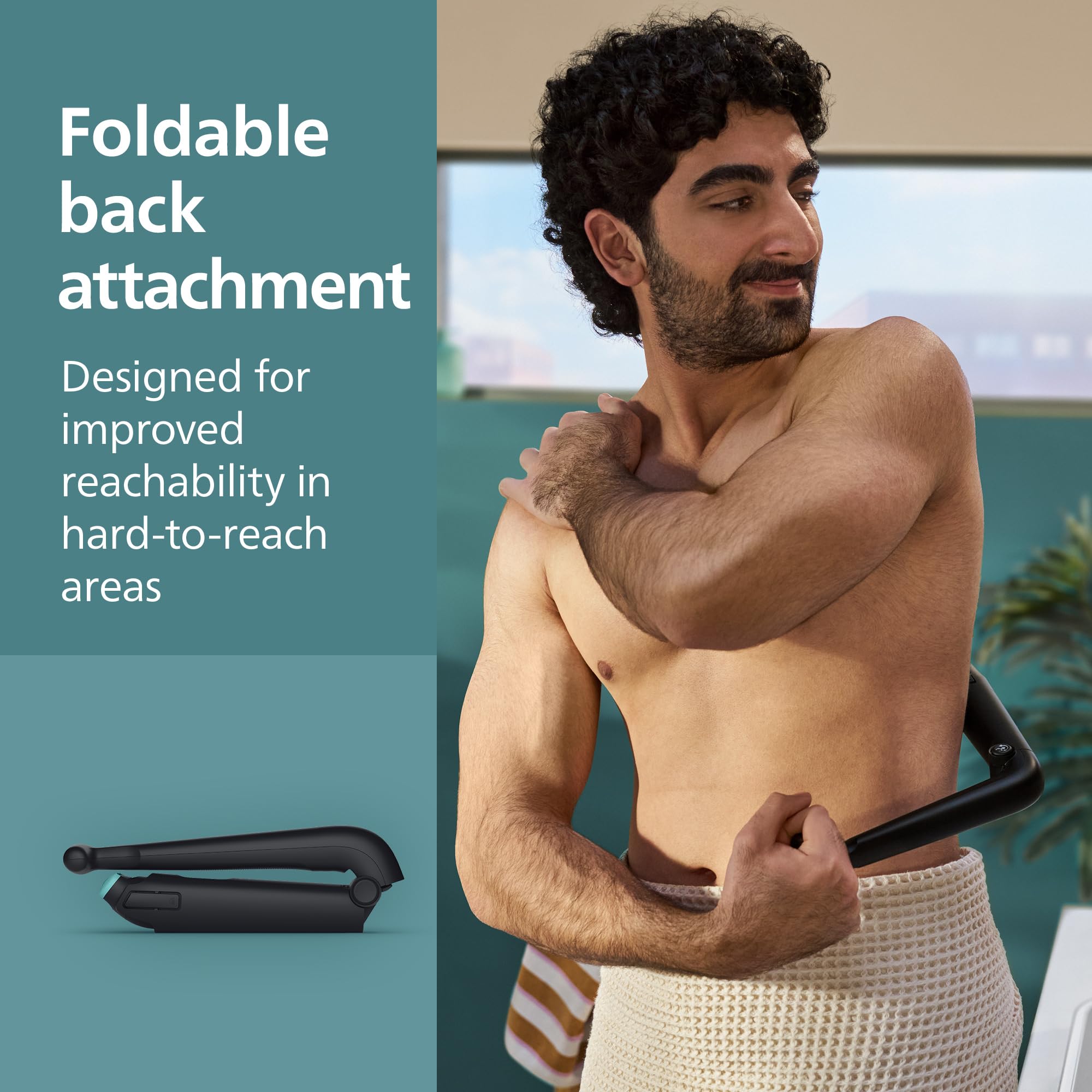 Philips Body Groomer 5000 Series - Trimmer for Men with Triple Protect Shave System, Intimate Trim & Shave, Foldable Back Attachment, 100% Showerproof, 100 Min. Runtime, Model BG5480/15 — view 5