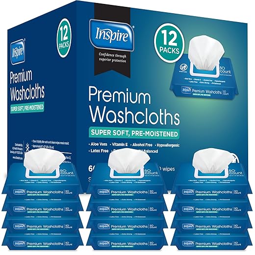 Inspire Adult Wet Wipes, 600 Count