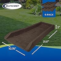 Vista 3 de Suncast Fácil montaje al aire libre decorativo de poliéster compuesto de lluvia para canaletas de lluvia, bloque de salpicaduras eficaz en cualquier