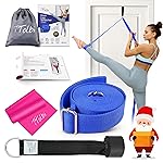 Stretching Strap with Door Anchor & Resistance Band - Leg Stretcher for Improving Flexibility & Splits - Ideal for Ballet, Dance, Cheer, Yoga & Gymnastics - Home Training Equipment for All Levels