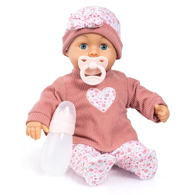 Bayer Design Muñeca, Habla 24 Sonidos de bebé, 38 cm