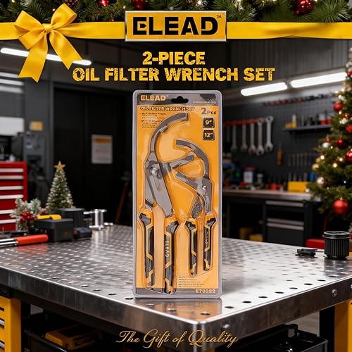 Miniatura 9 de ELEAD Juego de llaves de filtro de aceite ajustables, alicates de filtro de aceite de 9 y 12 pulgadas, herramientas de extracción de filtro