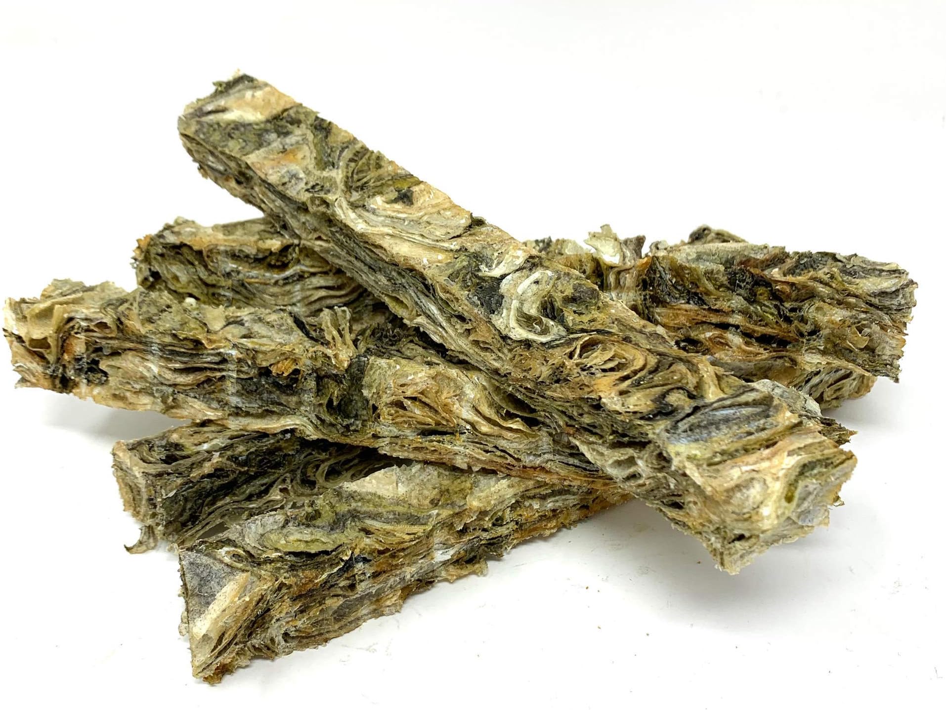 Dragonfly Products White Fish Skin Jerky Bars for Dogs - Large Sea Sticks Natural UK Treats - 10 pieces Approx 500G