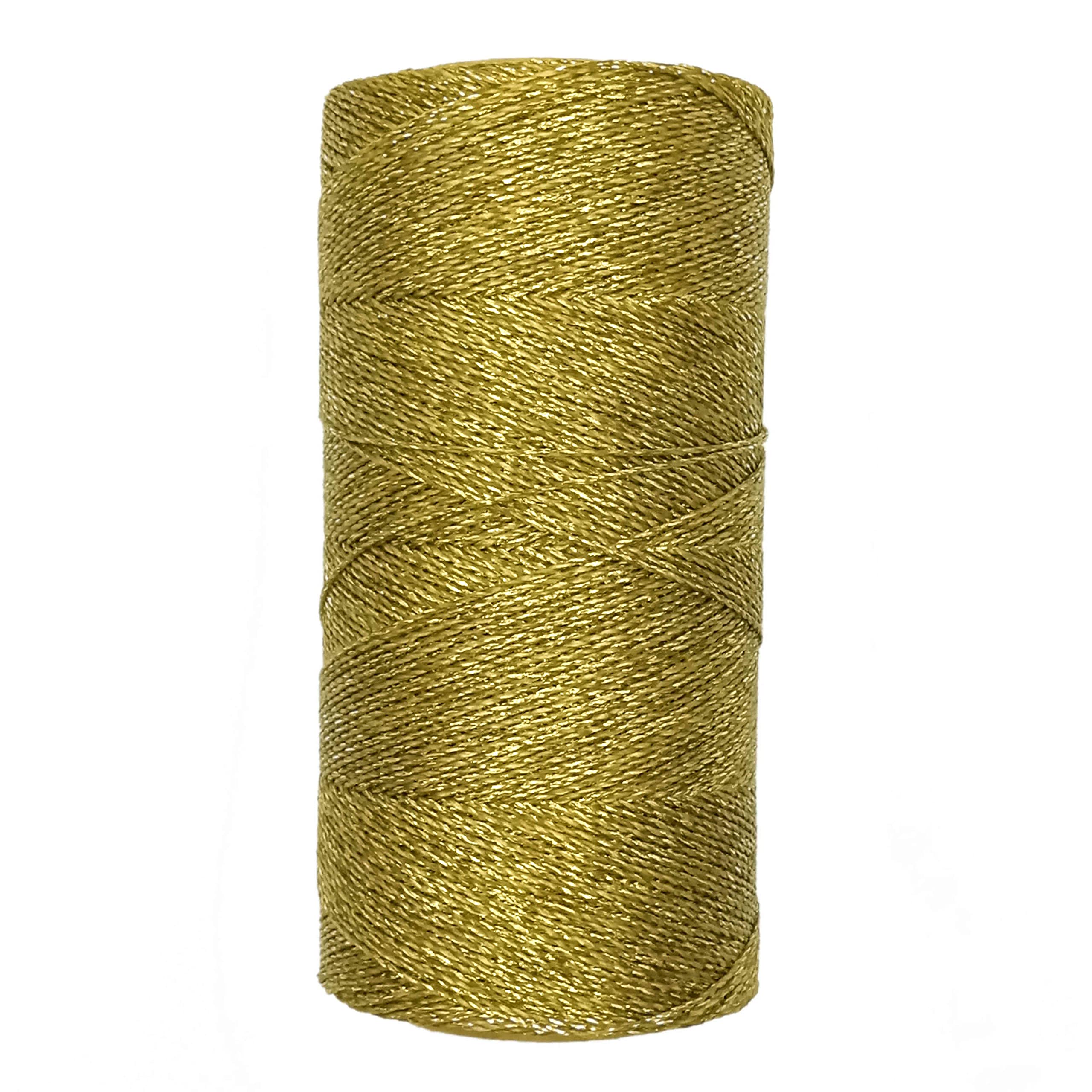 LINHASITA Linhasita Waxed Thread 100 g / 360 Metres 0.5 mm Thick Polyester Macrame 30 Colours (Gold), 360 metros / 100 gr - Image 2