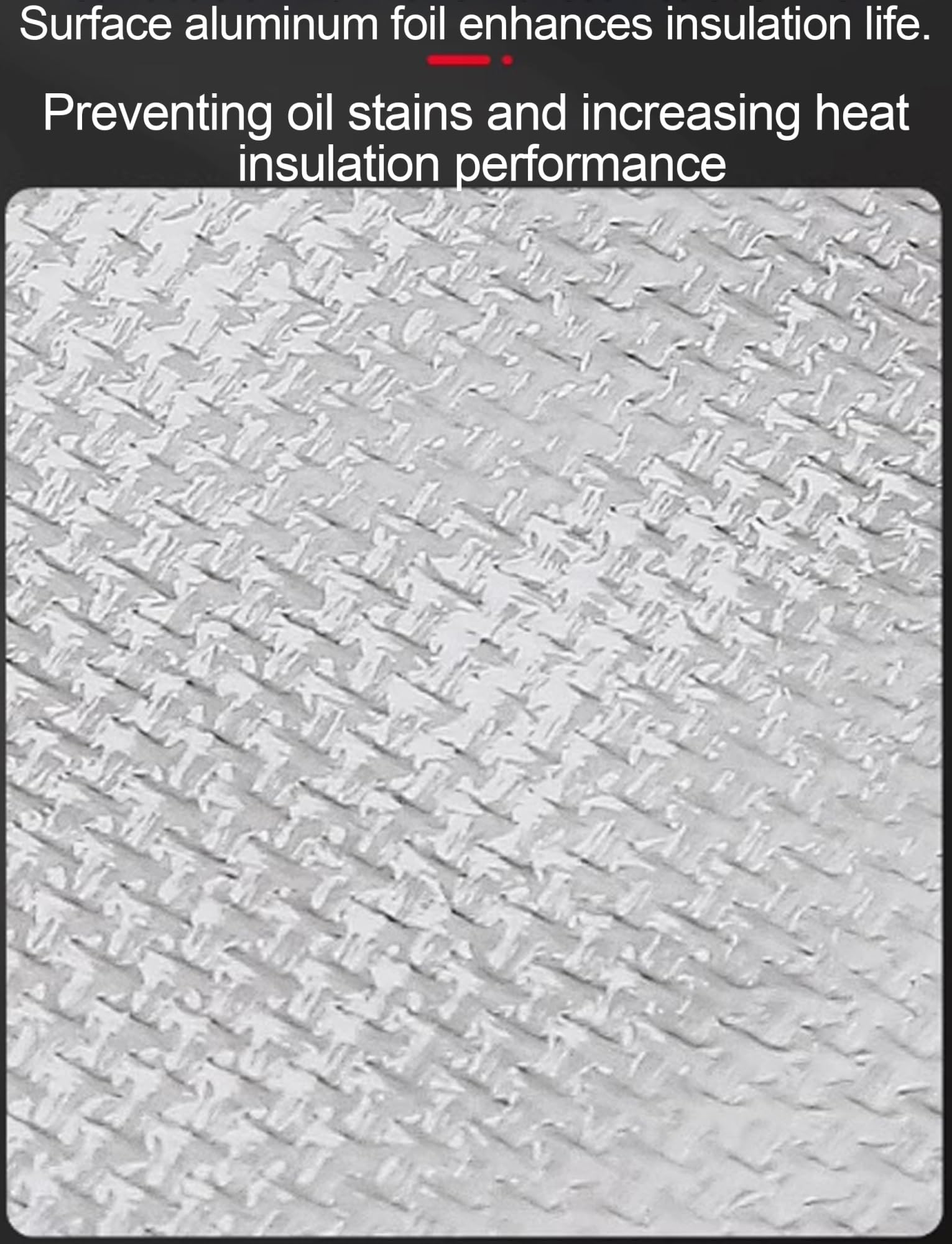 Aislamiento térmico de fibra de vidrio for tuberías, con respaldo de aluminio y protección contra altas temperaturas(0,78 pulgadas de espesor).(D-11cm (4.3in))