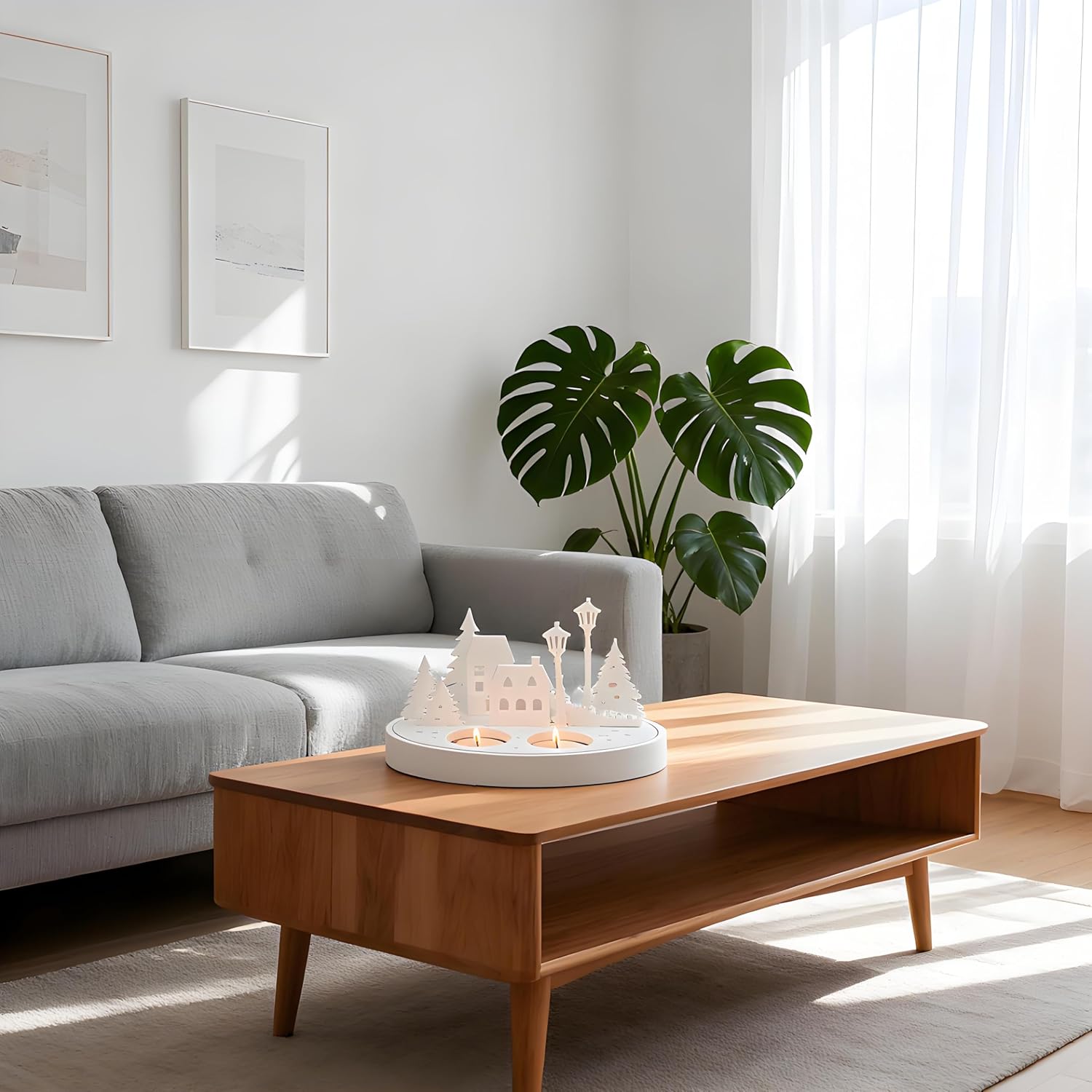 3 Pieces Silicone Moulds for Candles Home Tree Candle Holder Mould Christmas Autumn Halloween Epoxy Resin DIY Chalk