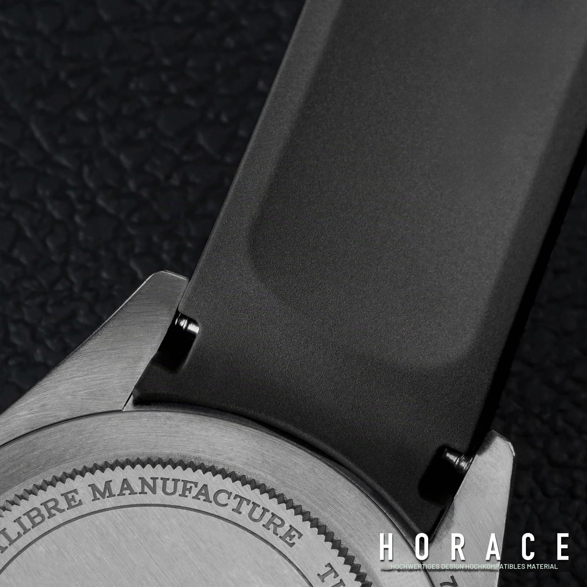 HORACE Uhrenarmband 20 mm aus Premium FKM-Kautschuk – Weich, Wasserdicht & Langlebig – Kompatibel mit Tudor Black Bay 58 & GMT 39mm