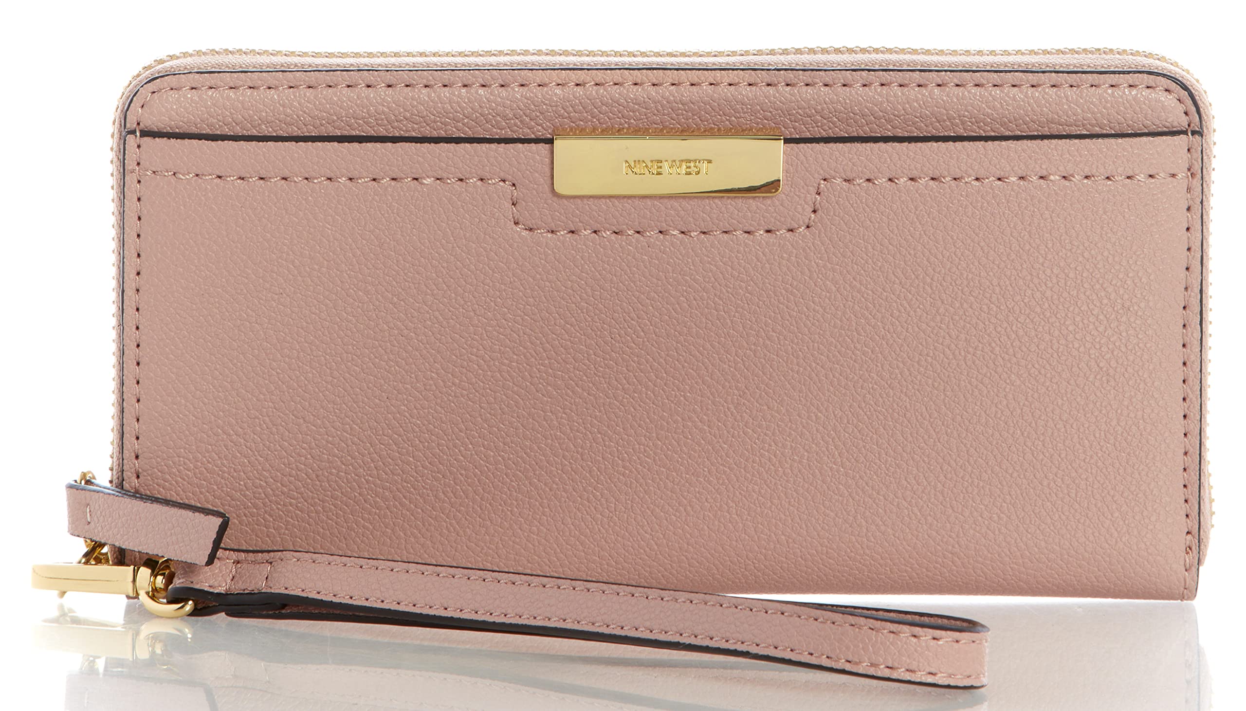 Card Holder Nine West Kennedy Wristlet Crossbody Bag Leather Nine
