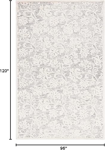 Miniatura 35 de MARTHA STEWART x Safavieh MSR3853U - Alfombra de lana contemporánea, hecha a mano, 5 x 8 pies, rosa/marfil