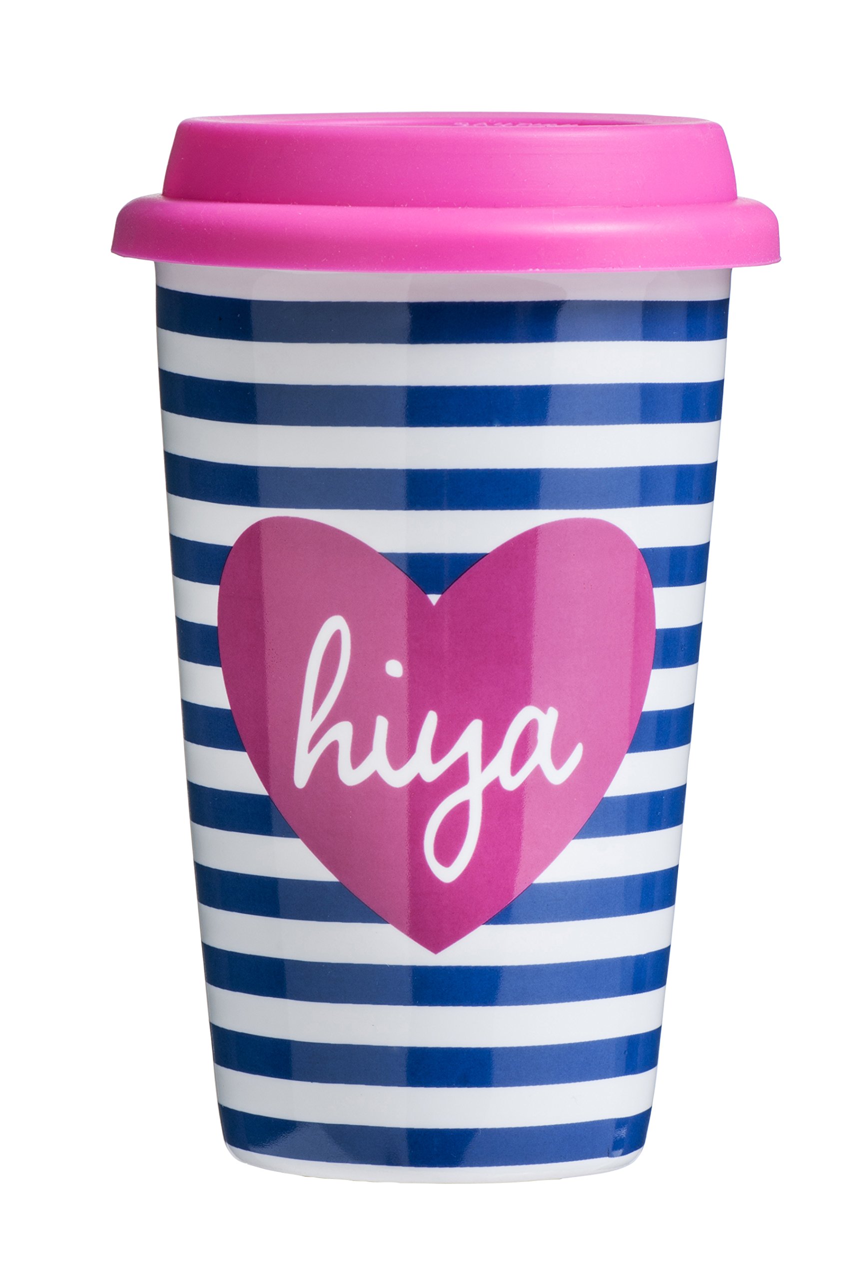 Premier Housewares Hiya Travel Mug, Multi-Colour