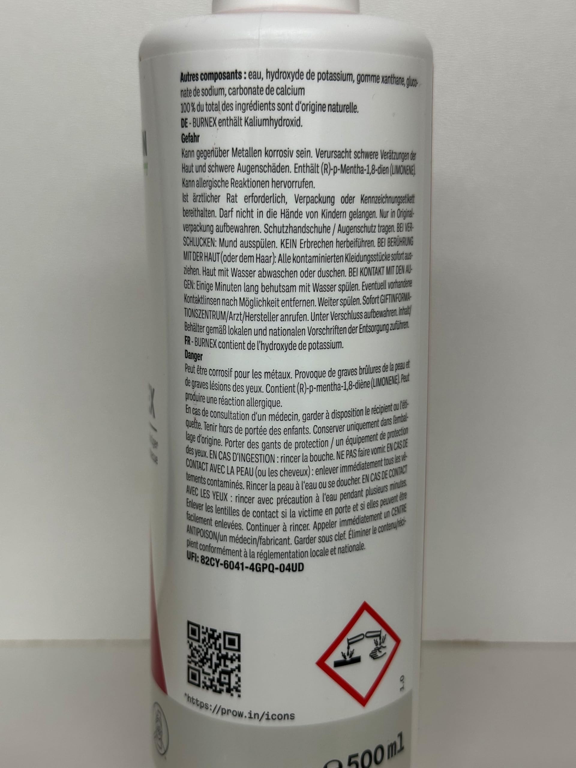 proWIN Burnex Nettoyant écologique pour four et barbecue 500 ml