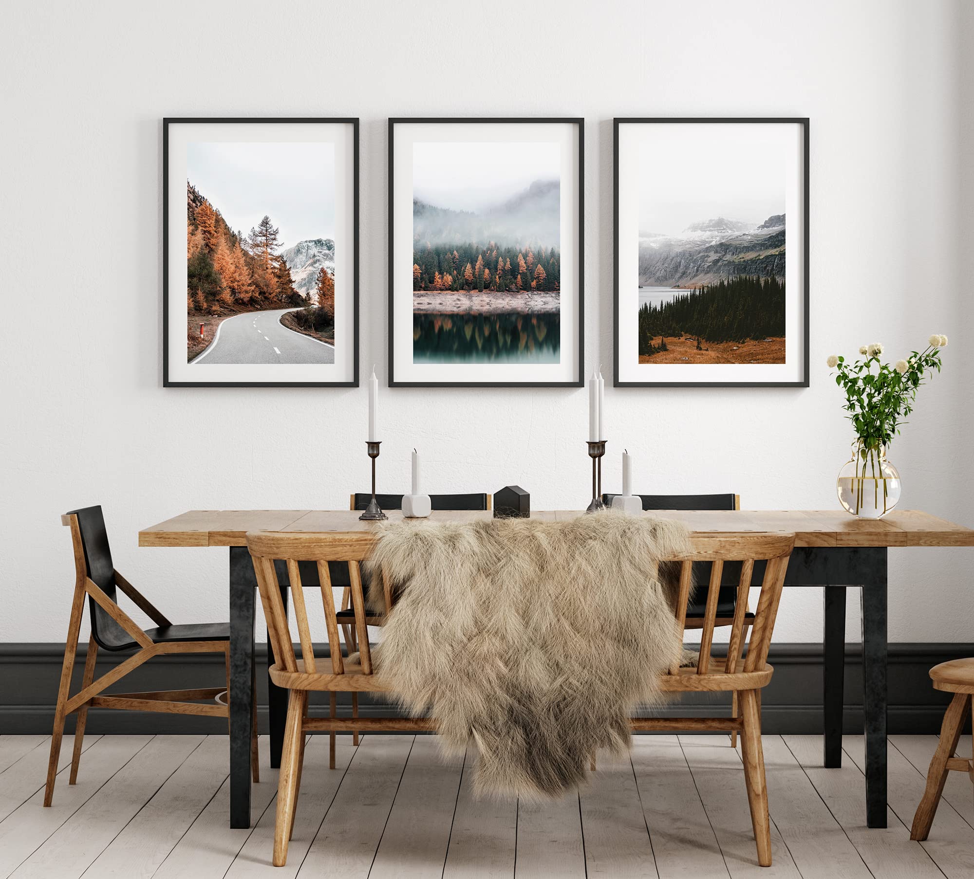 ag.art deco Pictures for Living Room, Brown Landscape, 50x70cm Unframed - Image 2