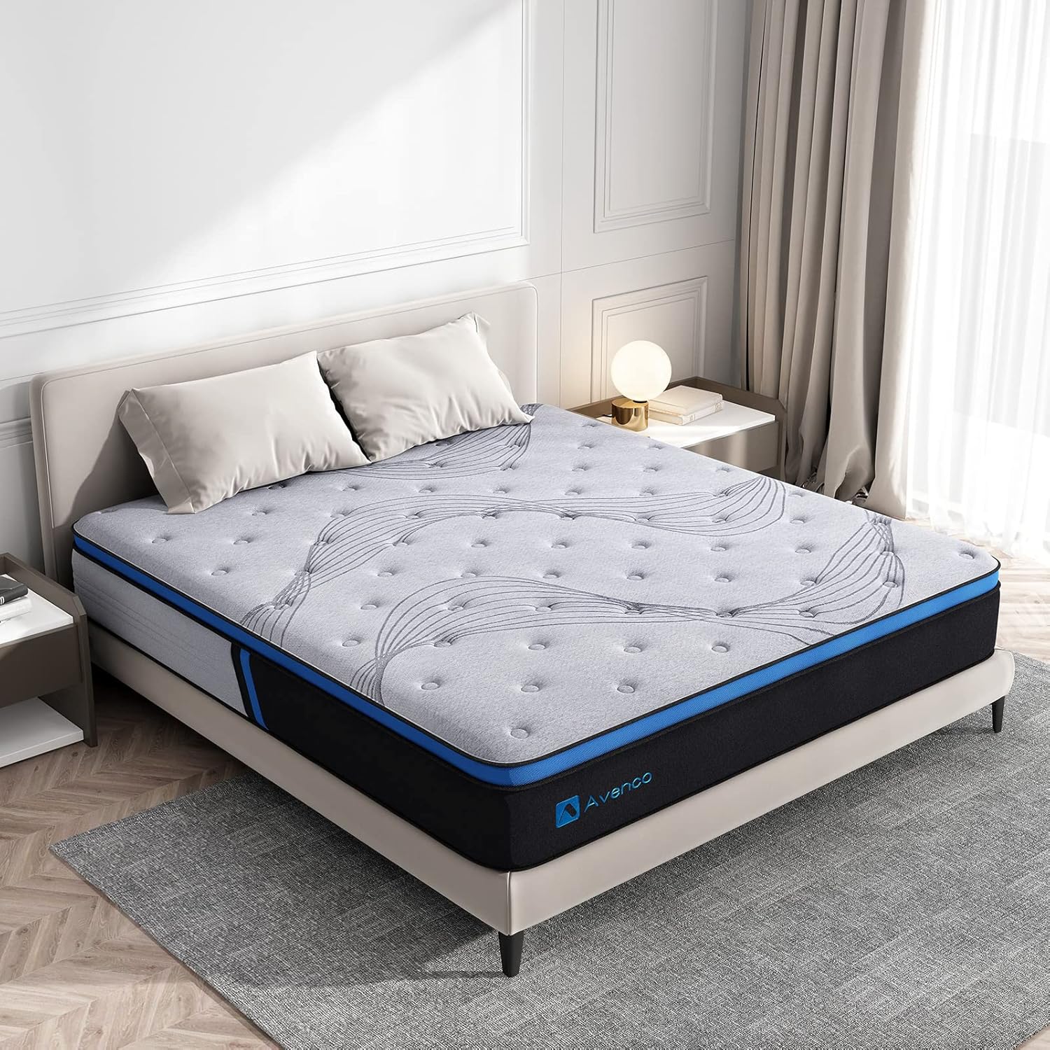 King Mattress, Avenco Hybrid Mattress King Size, 10 Inch