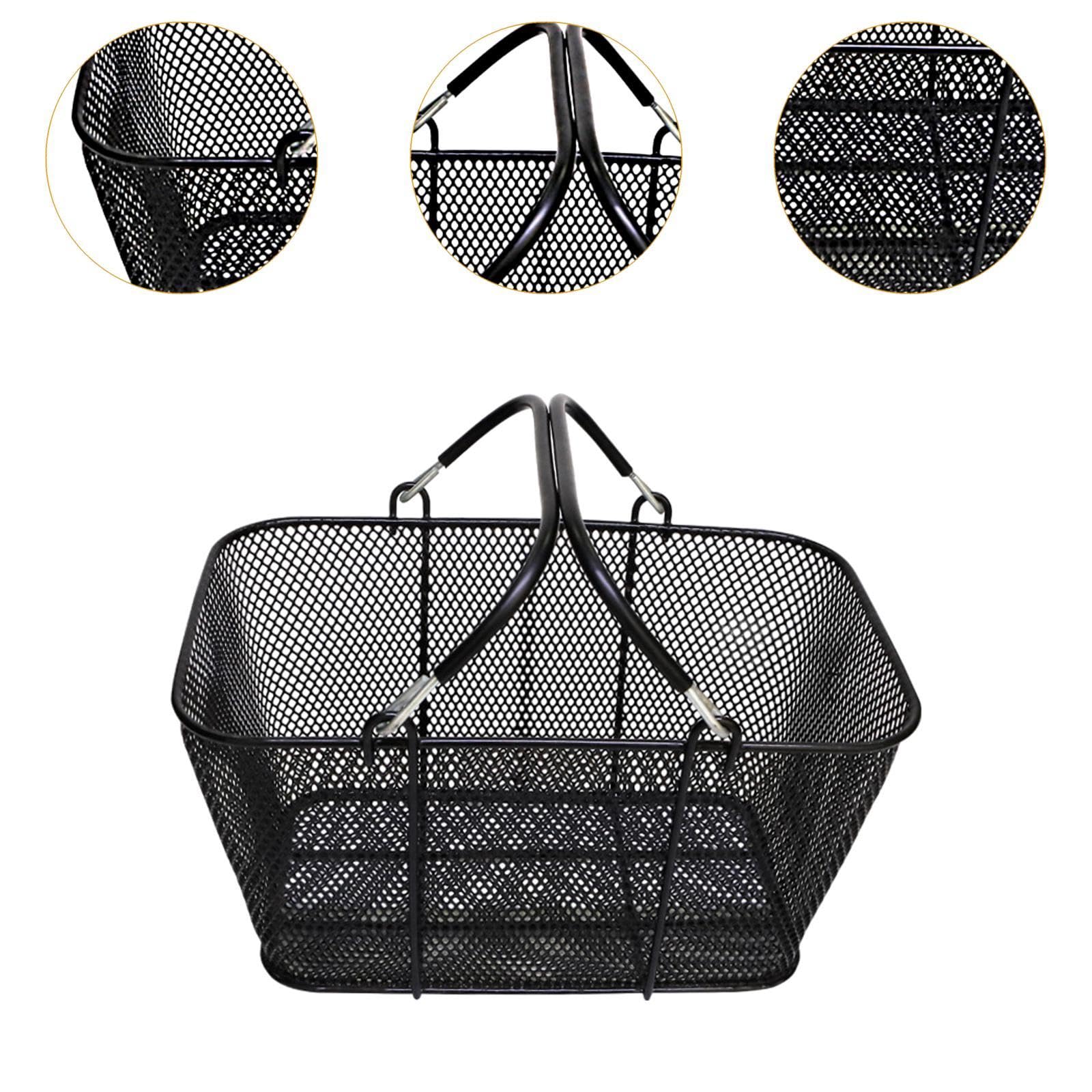 Cesta de con Asas Cesta de de Alambre para Tienda Minorista de Cocina