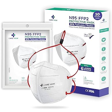 Careview N95 FFP2 Reusable Face Mask with 6 Layered Filtration , DRDO, BIS (ISI) and SITRA Approved