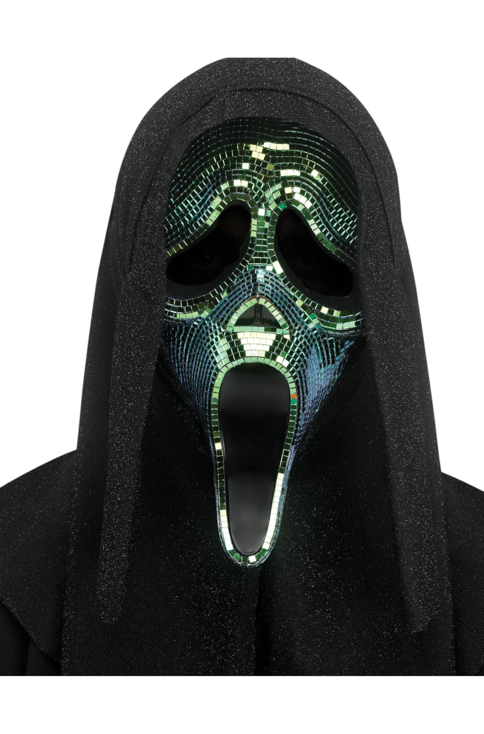Fun World Ghost Face® Oil Slick Disco Mask for Adult Fancy Dress