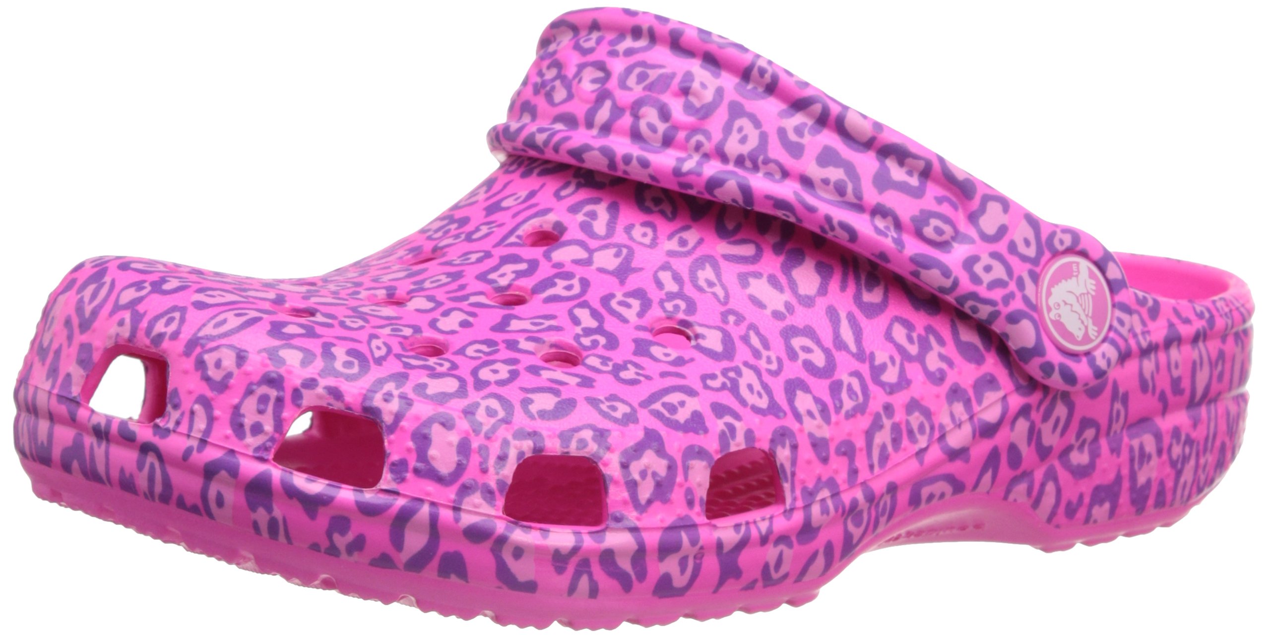 kids leopard print crocs
