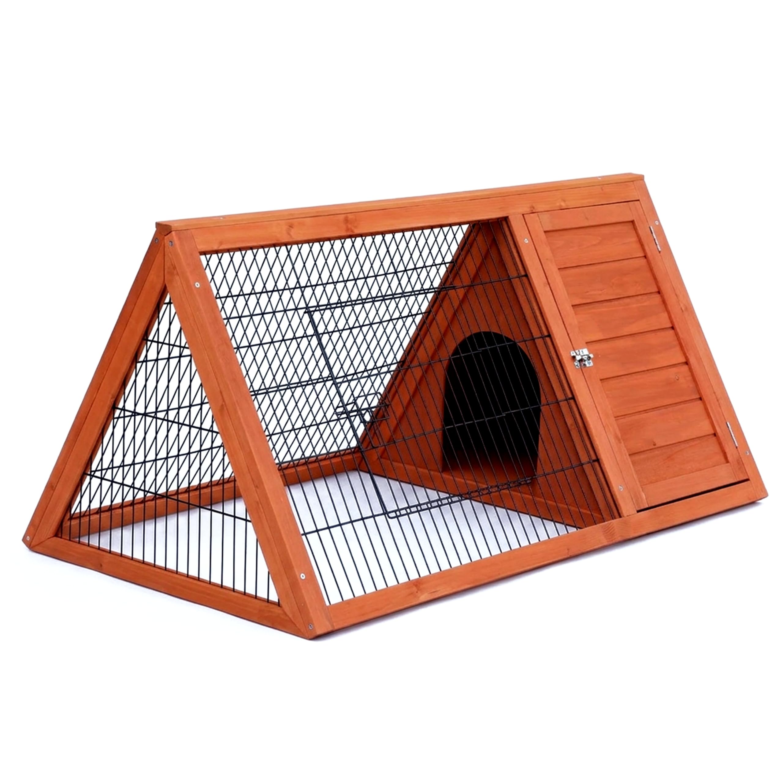 Aire de jeu en bois pour petits animaux, lapin et cochon d'Inde - Enclos de jardin M