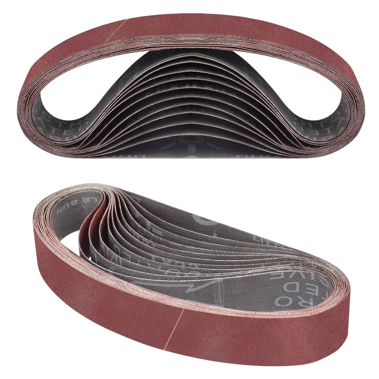 STEBRUAM 12PCS Sanding Belt 30 x 533 mm 100 Grit