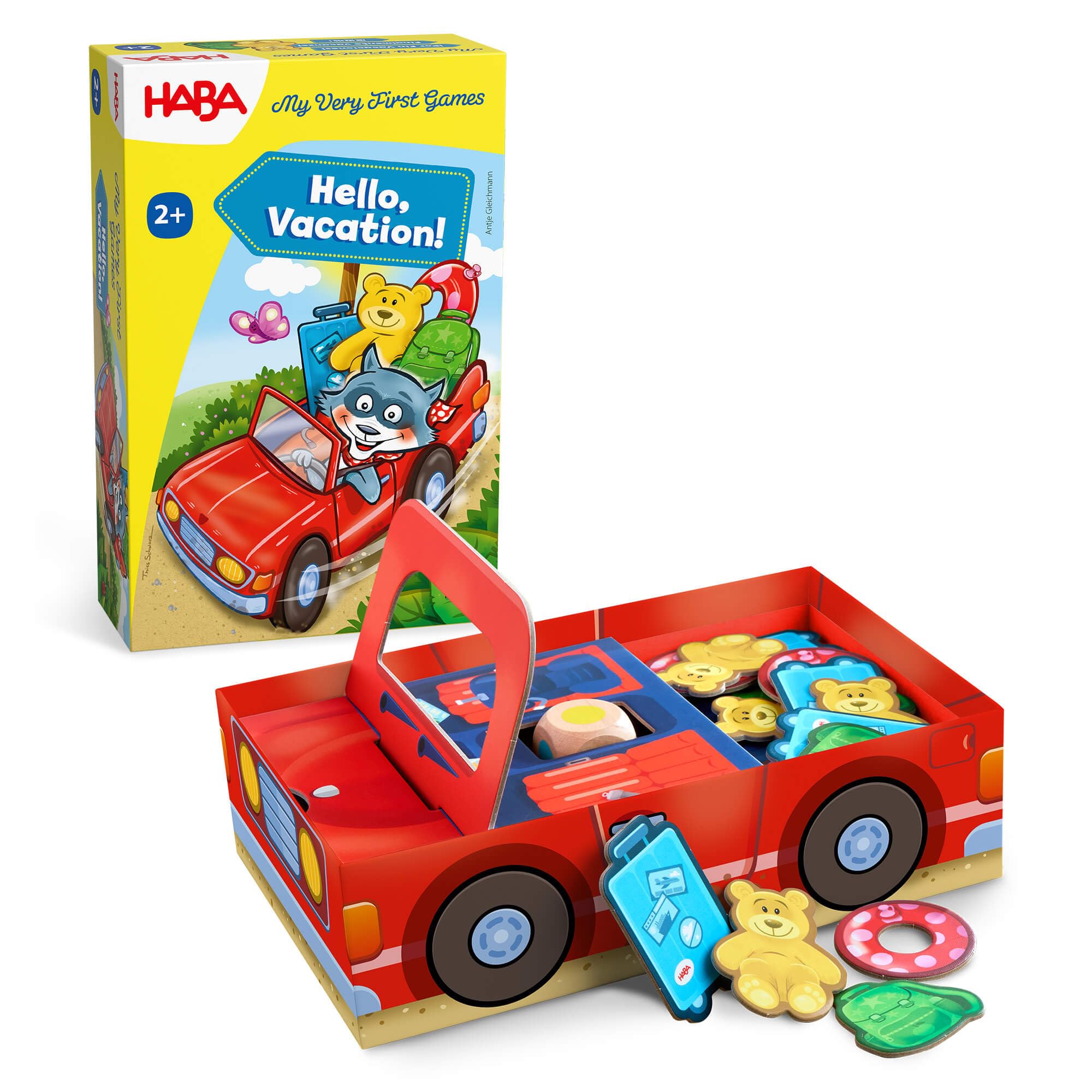 My Very First Games: Hello Vacation – Color-Matching Toddler Game for Ages 2+, Preschool Learning Toy and Educational Toys for Kids with 3D Car