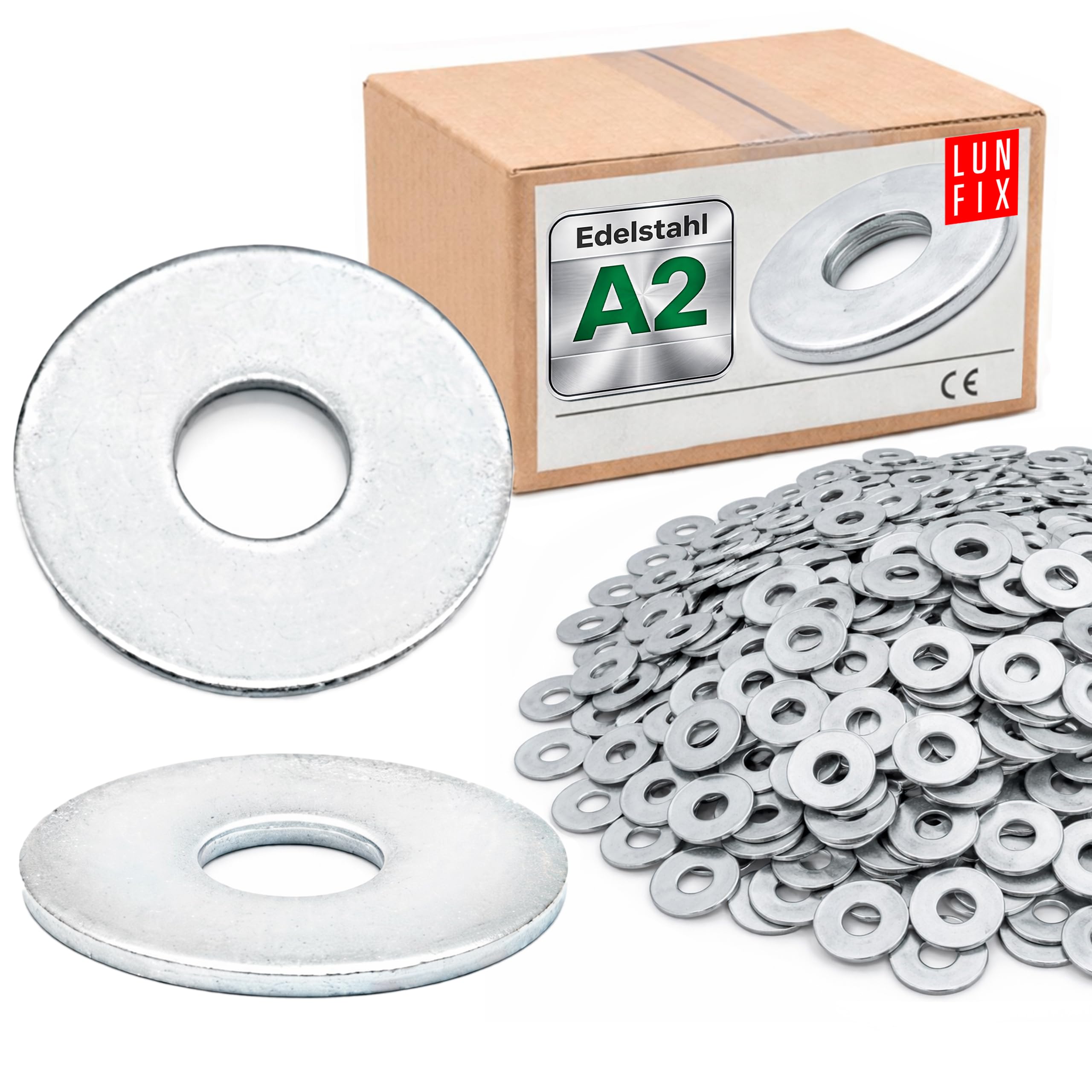 Große Unterlegscheiben M8 x 24 mm 1000 Stk DIN 9021