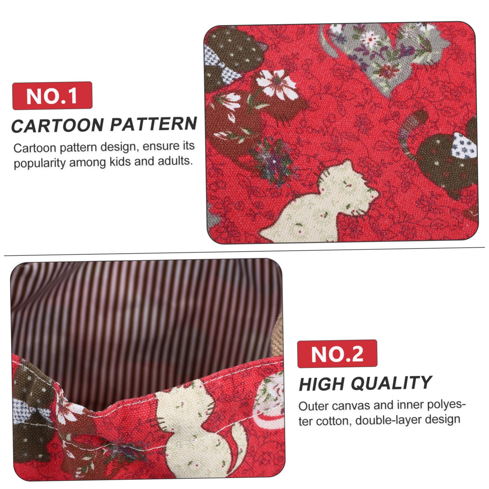 TOPBATHY 3piezas Bolsa De Almuerzo Cordón De Japonés Bolsa Bento Adorable Para Picnic y Diseño Práctico y De Llevar