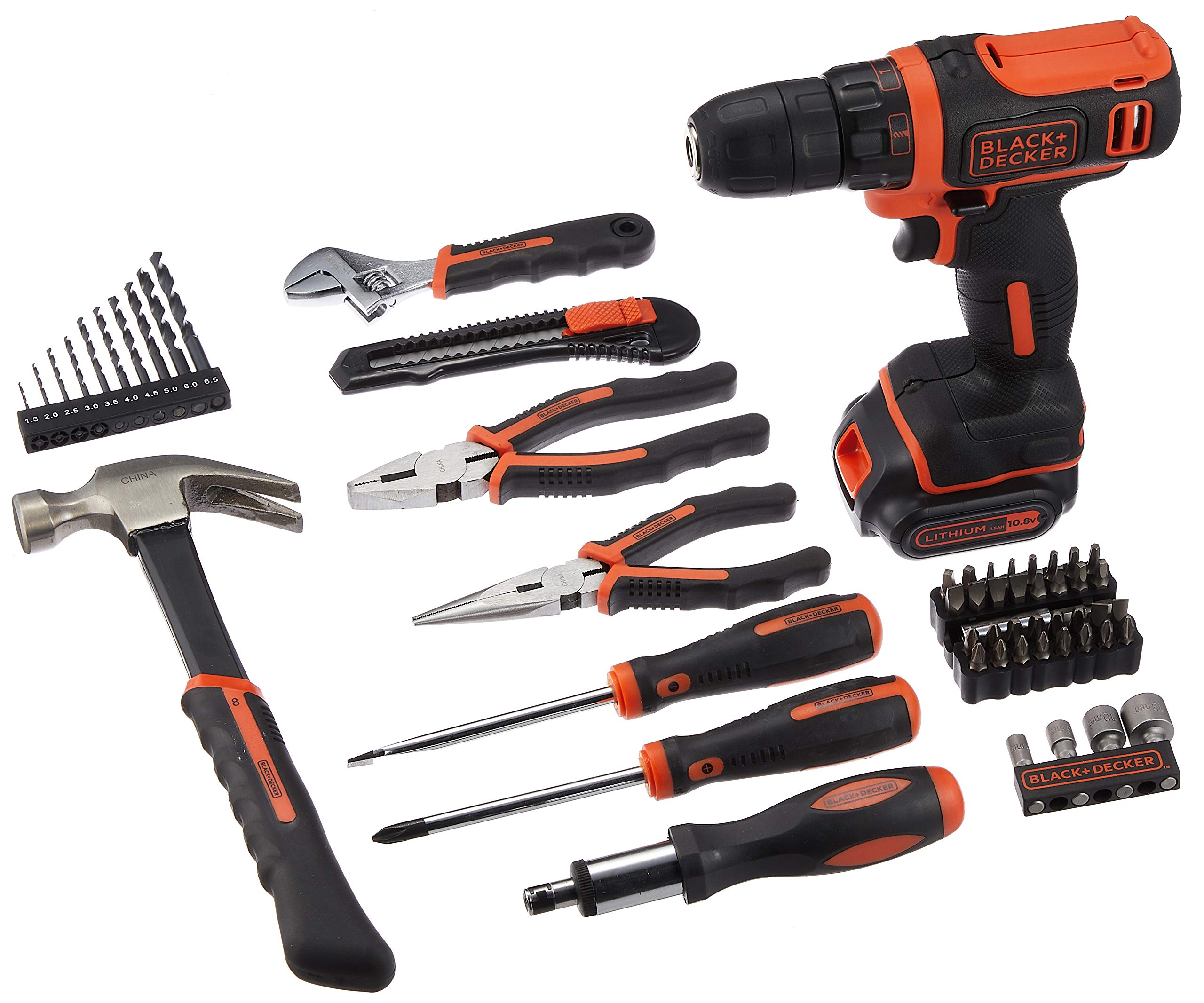 Amazon | ブラックアンドデッカー(Black + Decker) 工具セット 10883 