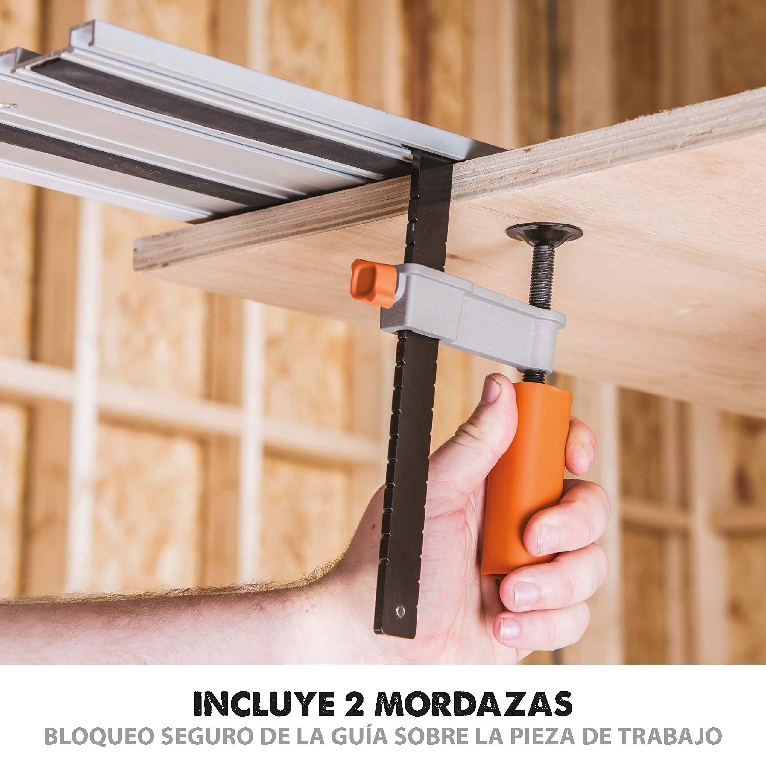 Evolution Power Tools ST1400 - Guía De Sierra Circular, 1400 mm, Compatible con las sierras circulares con guía R185CCSX y R185CCSX+ Evolution