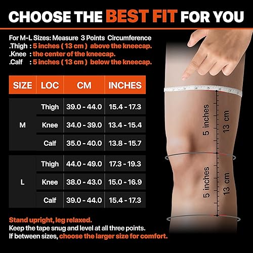 Vista 8 de Paquete de 2 rodilleras de compresión para hombres y mujeres, rodillera para aliviar el dolor de rodilla, soporte cómodo para correr, entrenar Gris