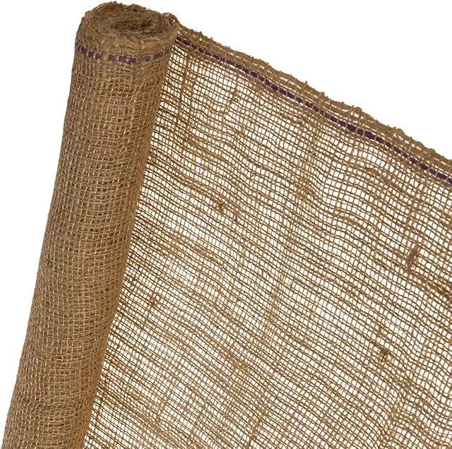 DéVa Jute-Schutzvlies Natur 0,5m x 3m - Jutegewebe für Dekoration und Winterschutz