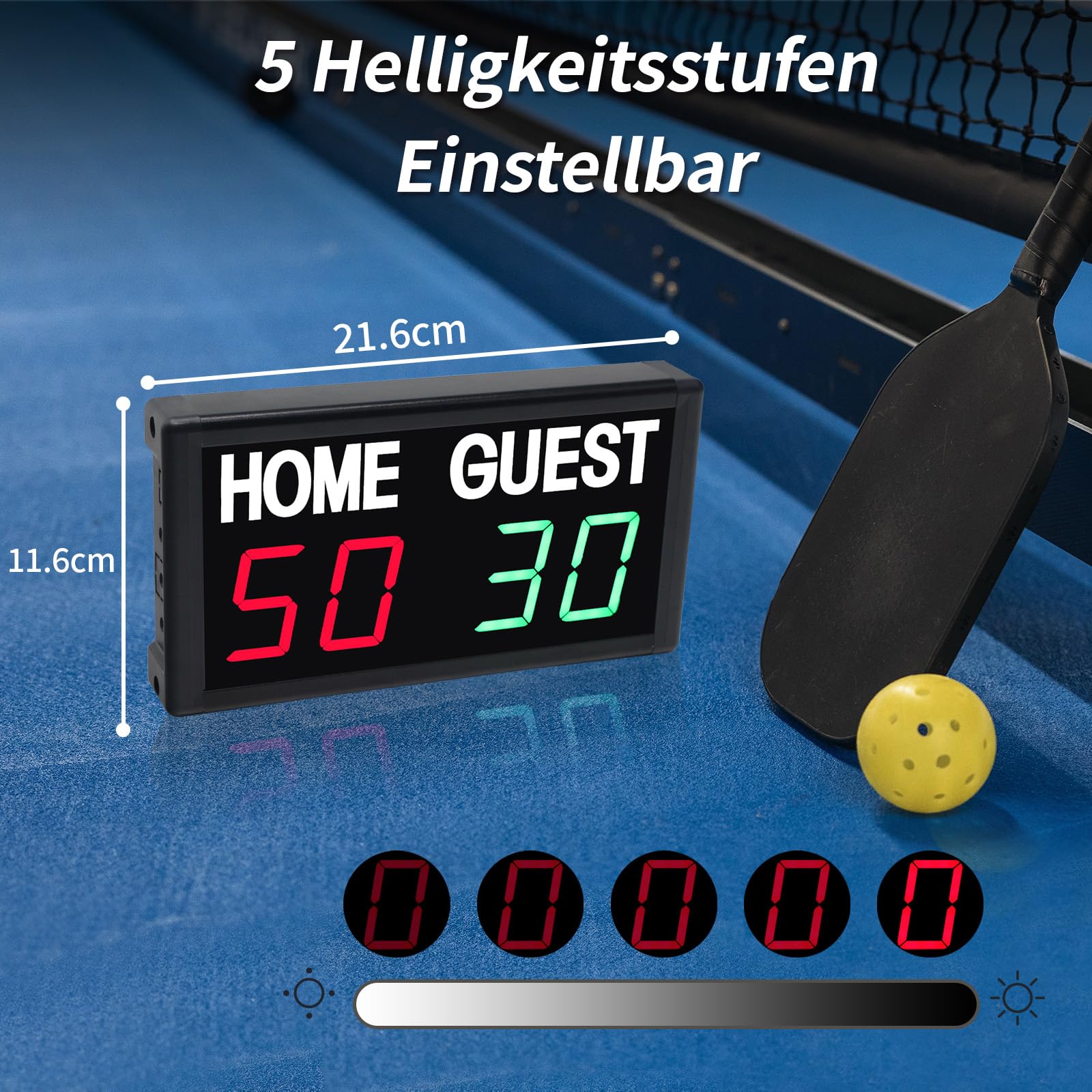Anzeigetafel Elektronische Digitale Anzeigetafel mit Fernbedienung für Basketball, Fußball, Volleyball