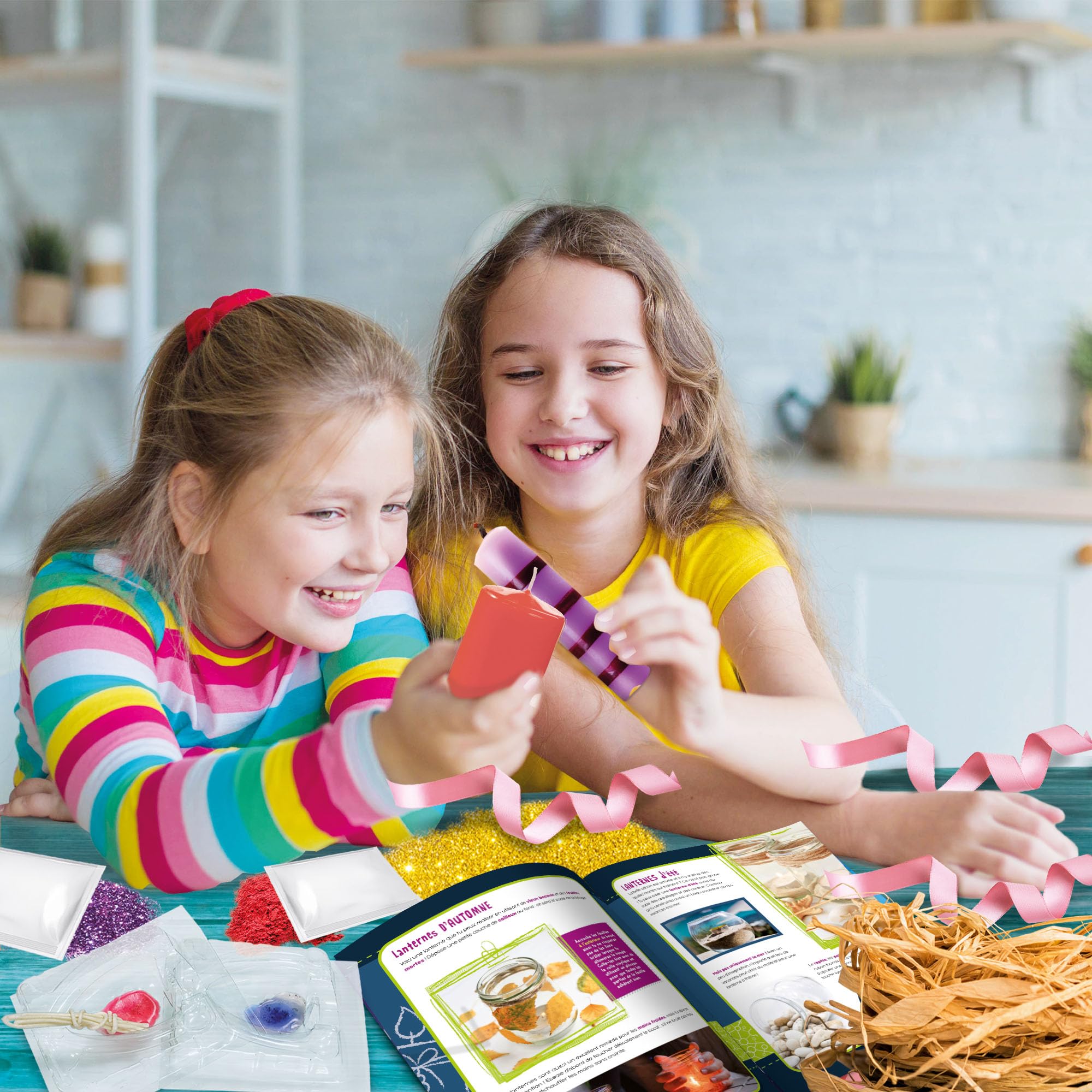LISCIANI – El Taller de Las Velas – Kit de experiencias científicas y Creativas para niños a Partir de 8 años – Fabricación de Velas múltiples, linternas – Aprendizaje lúdico – Fabricado en Italia