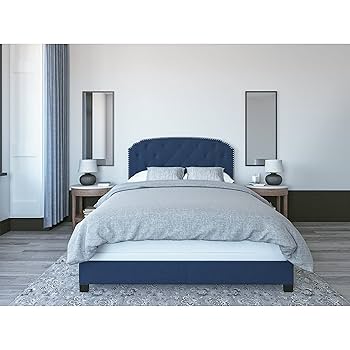 Amazon.com: DG Casa Wembley Upholstered Panel Bed Frame with