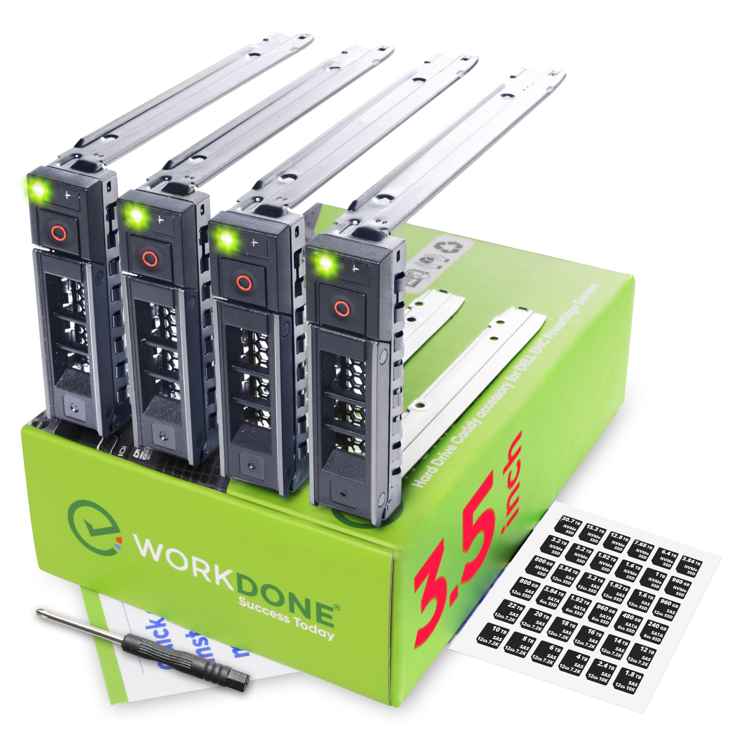 WUYILED 【2個パック】 3.5インチハードドライブキャディ Amazon.co.jp