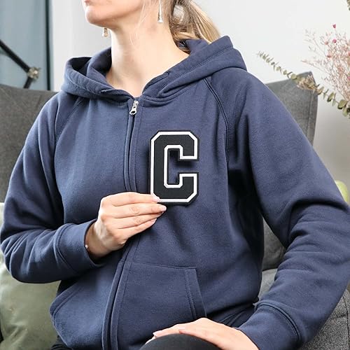 Miniatura 126 de Parches de letras termo-adhesivas de alta calidad – Lindas letras para ropa – Parche universitario para ropa – Letras bordadas de 4 1/2 parches