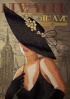 Hudemas Kit Mezzo Punto Completo New York Mis 25x35cm cod 612
