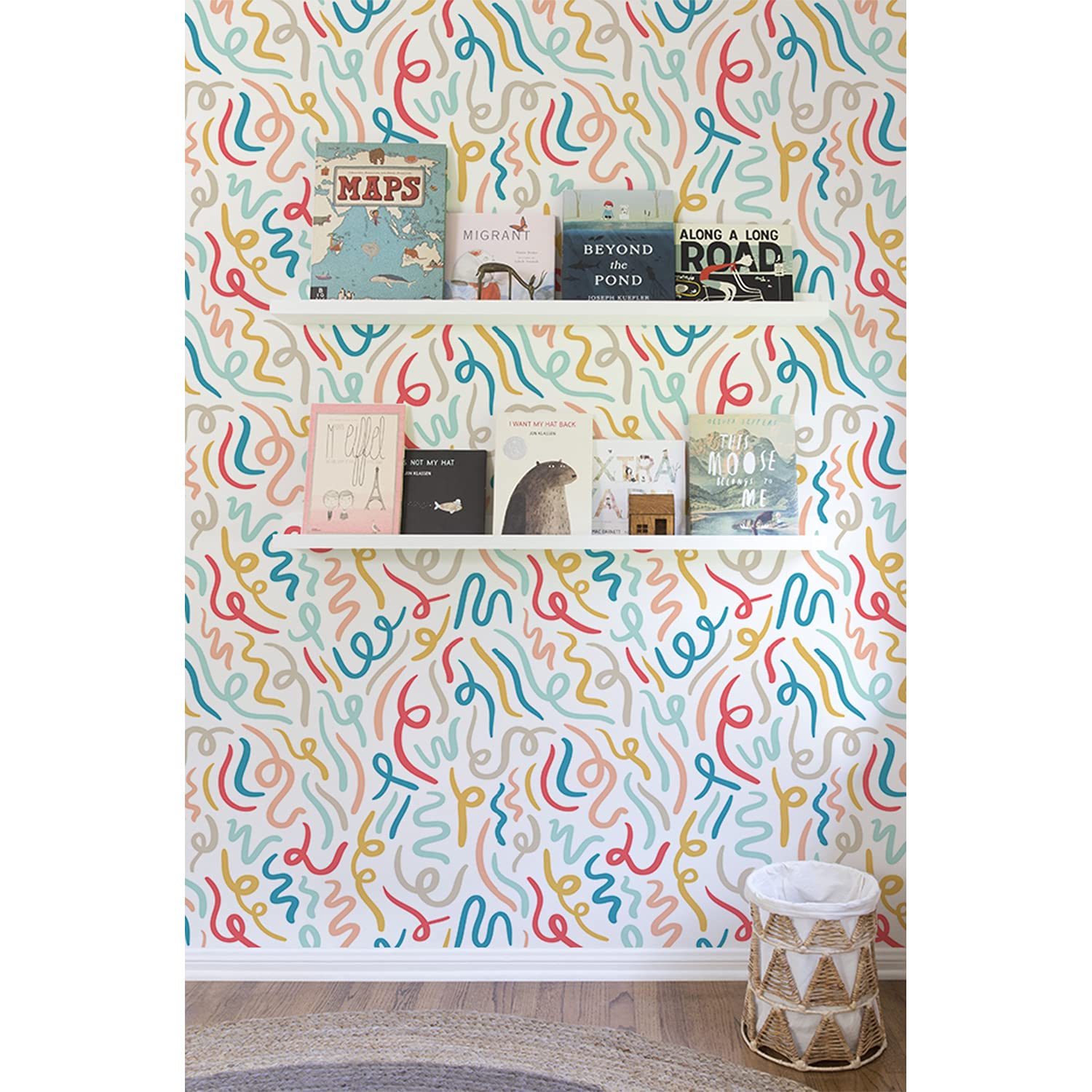 Entoilage Décoration Muraux Luxe Calligraphie Abstraite Intissé