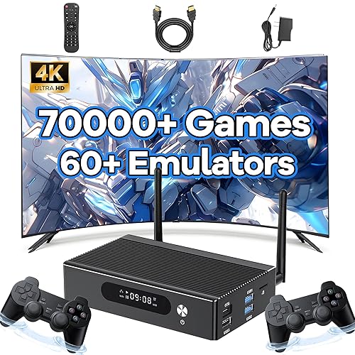 Super Console X3 Pro Retro Game Console 70000+Games 60+ emuladores, EmuELEC4.6 y Android y CoreELEC 3 en 1, 2.4G y 5G WIFI y BT5,1000M ethernet,