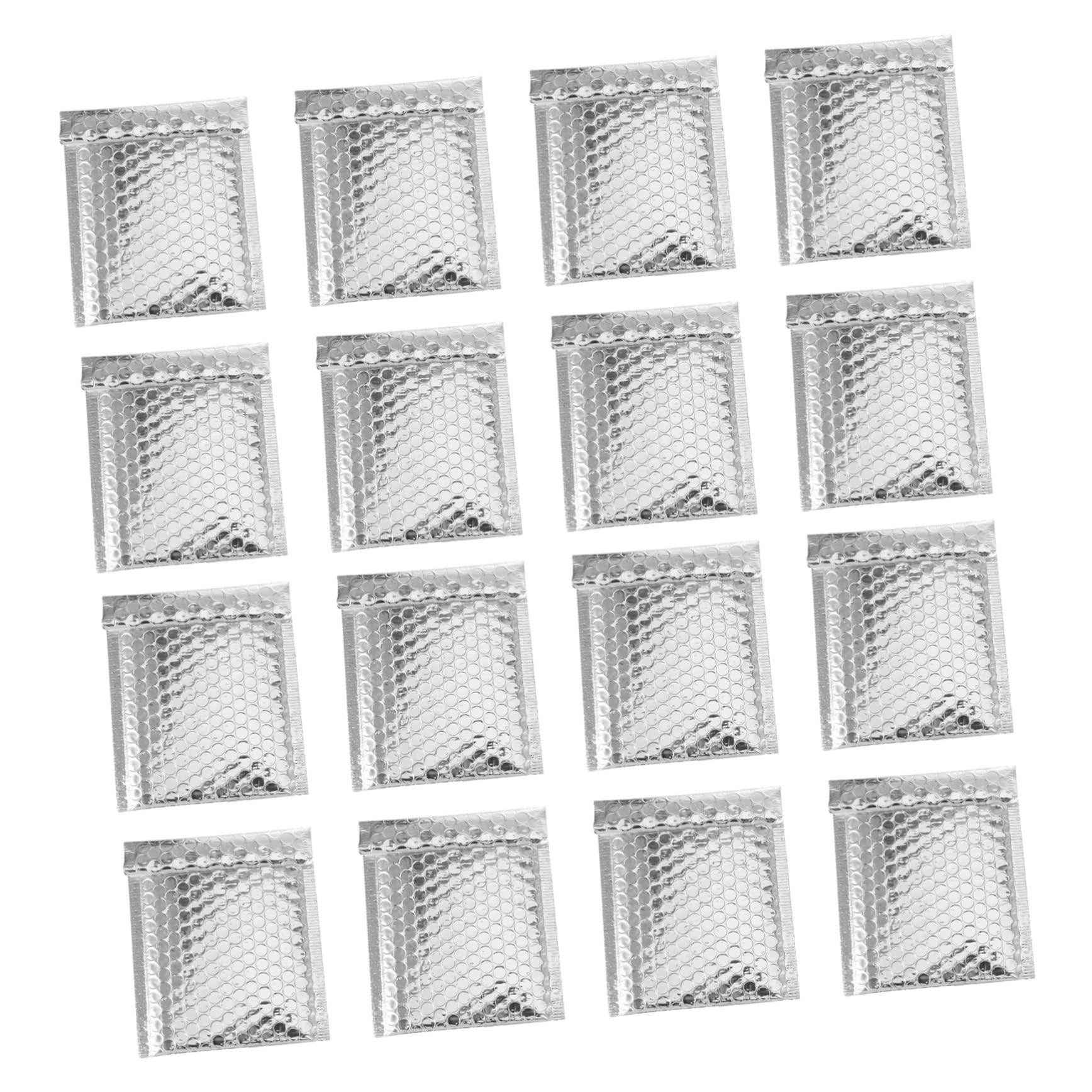 LALAFINA Buste Imbottite Argento Bolle 100 Pezzi Buste Padded per Spedizioni Piccole in Materiale Sintetico per Scuole e Negozi