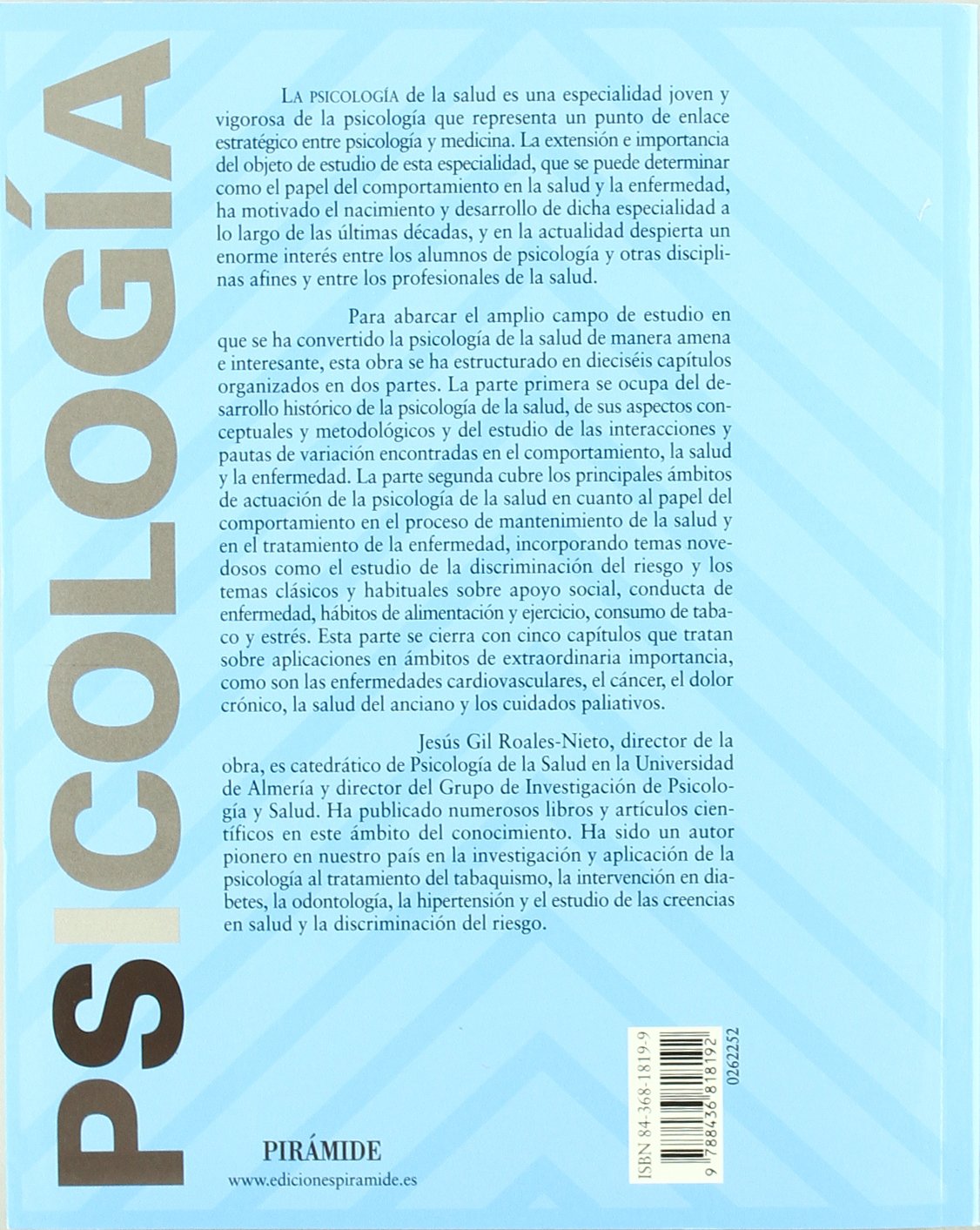 Psicología de la salud: Aproximación histórica, conceptual y aplicaciones