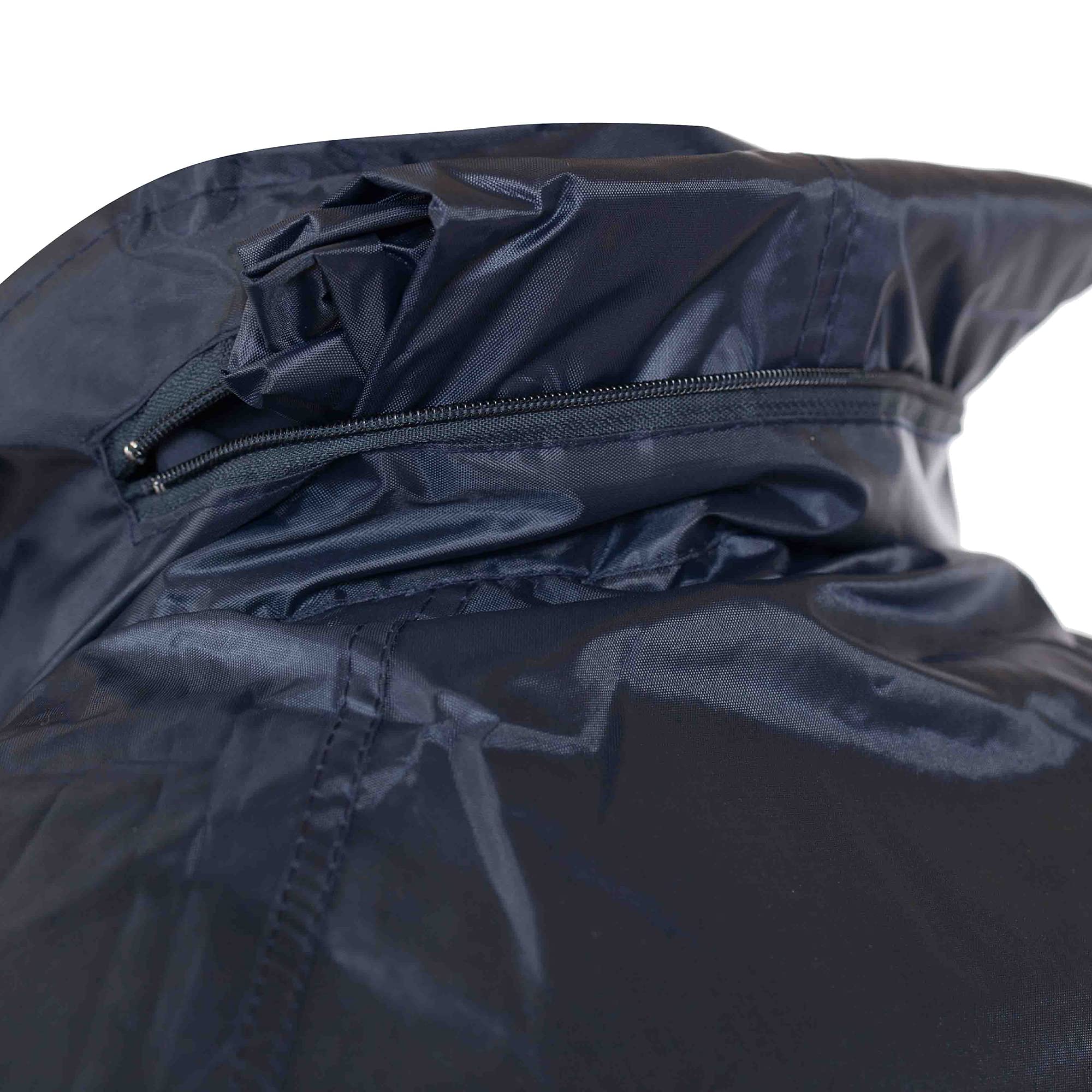 BWOLF Himalaya - Tuta antipioggia da uomo, a maniche lunghe, impermeabile, con elastico in vita, giacca con cappuccio, giacca antipioggia + pantaloni da pioggia, 2 tasche