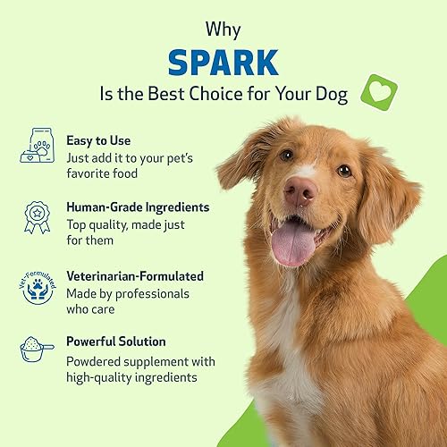 Miniatura 5 de Pet Wellbeing Spark Daily Nutritional Greens Superalimento para perros y gatos - Probióticos, prebióticos, enzimas digestivas, aminoácidos,