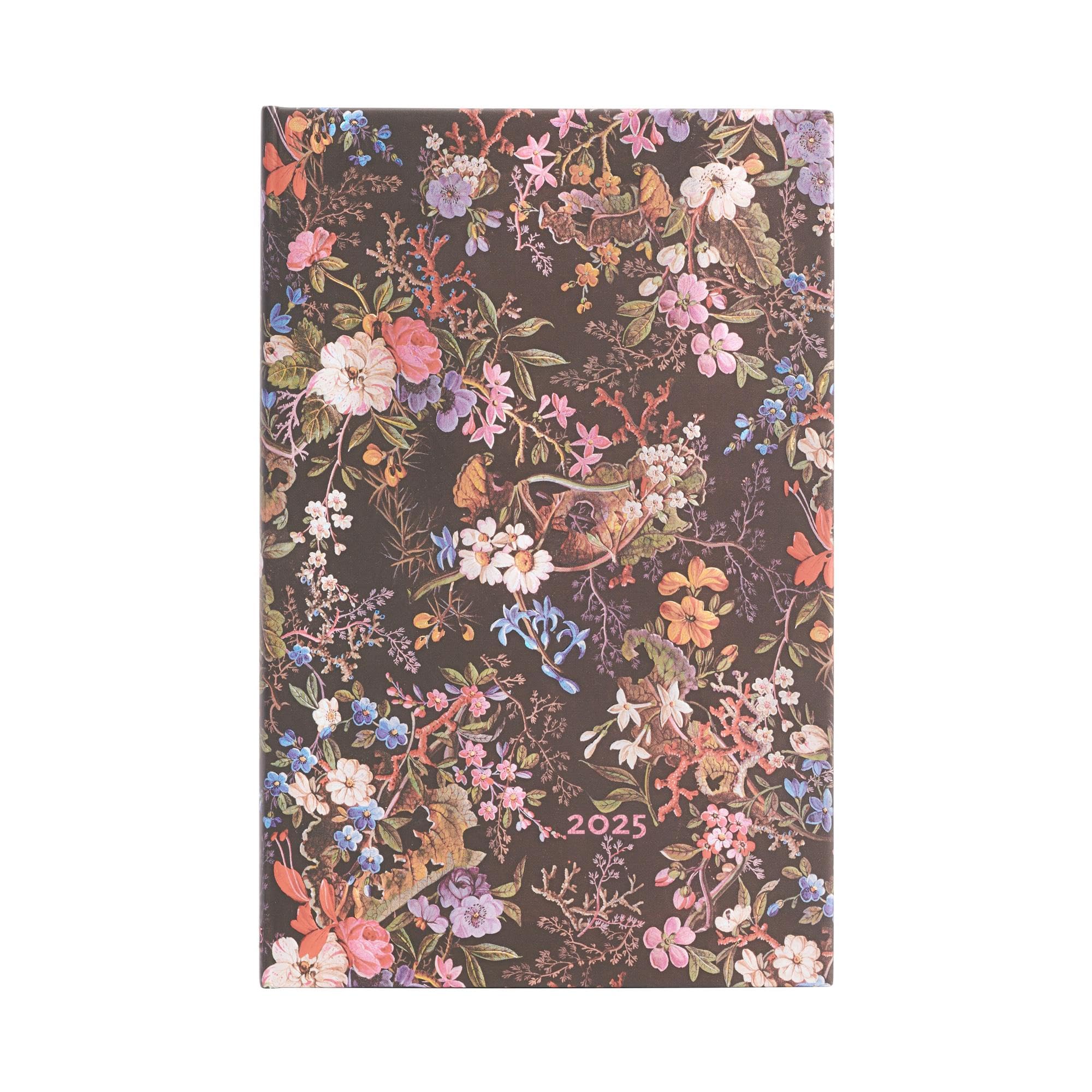 Kalendarz Paperblanks 2025 Floralia Maxi tygodniowy VER: tydzień na dwóch stronach, zamykany na gumkę, papier 100 gsm