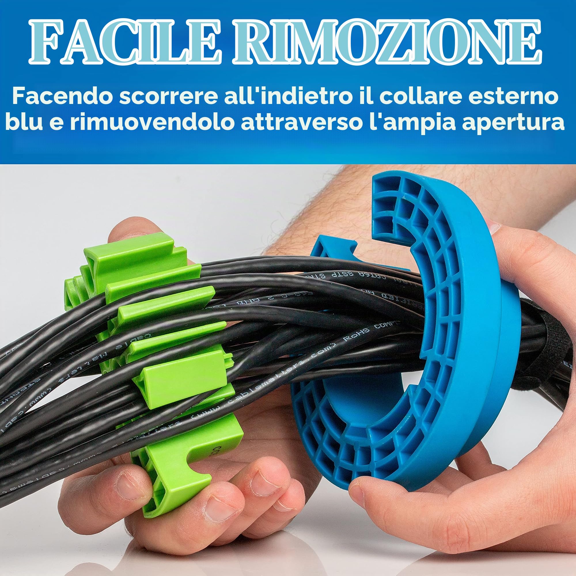 Jonard Tools CCB-34 - Pettine per cavi, pettine per cavi, fasciatoio, strumento organizzativo, pettine Ethernet, cavo di rete, pettine per cavi dati, cassettiera, Cat6A, Cat7