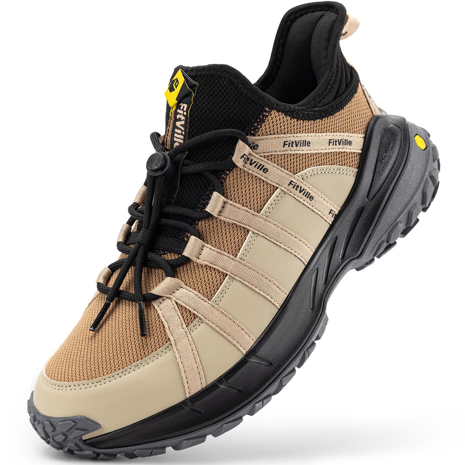 FitVille Scarpe da Escursionismo Uomo Extra Large Sneaker Trekking Uomo Traspiranti Scarpe da Camminata Antiscivolo per Outdoor Multisport