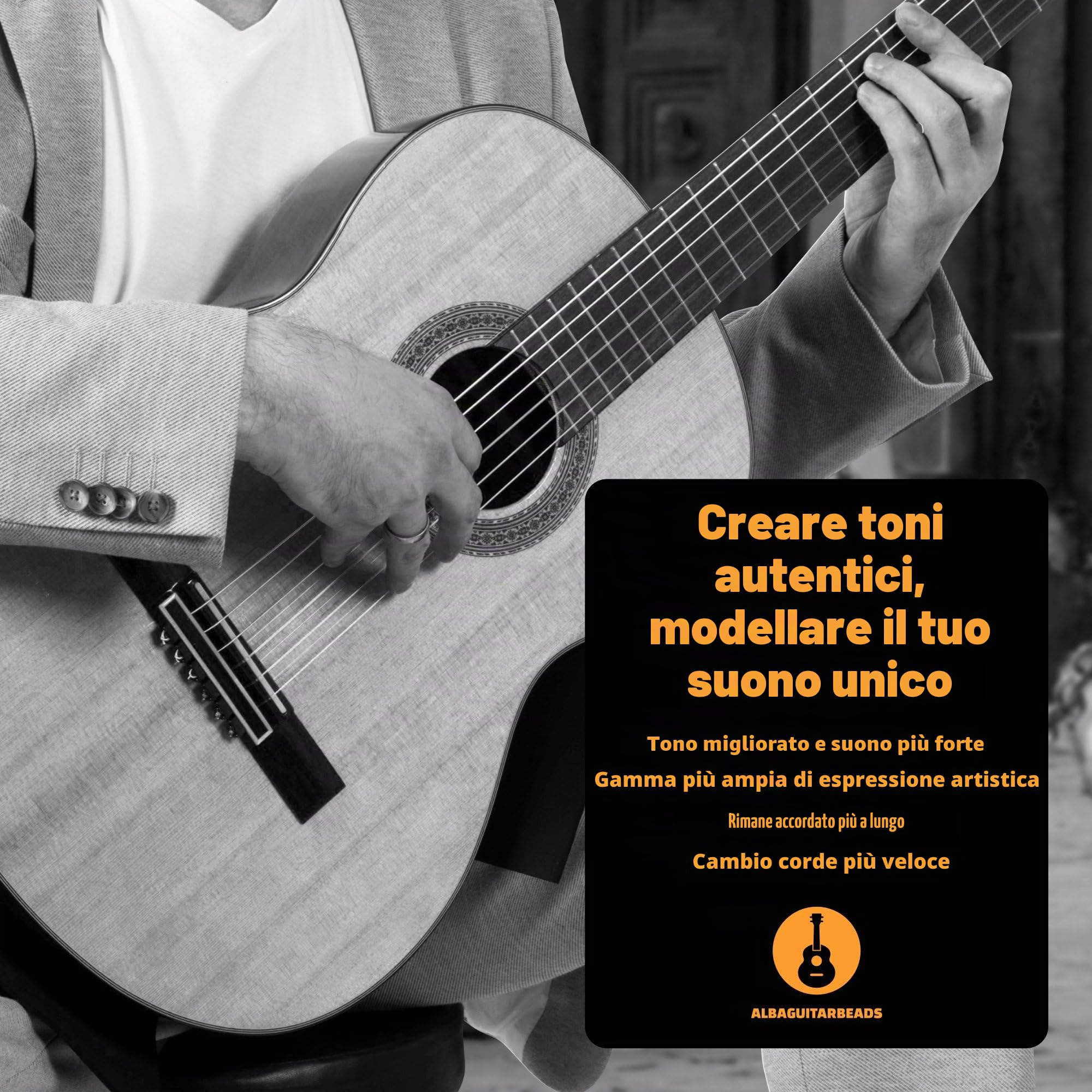 in Metallo Dorato per Chitarra, Ukulele, Mandolino per Corde di Nylon per Chitarra Acustica/Elettrica