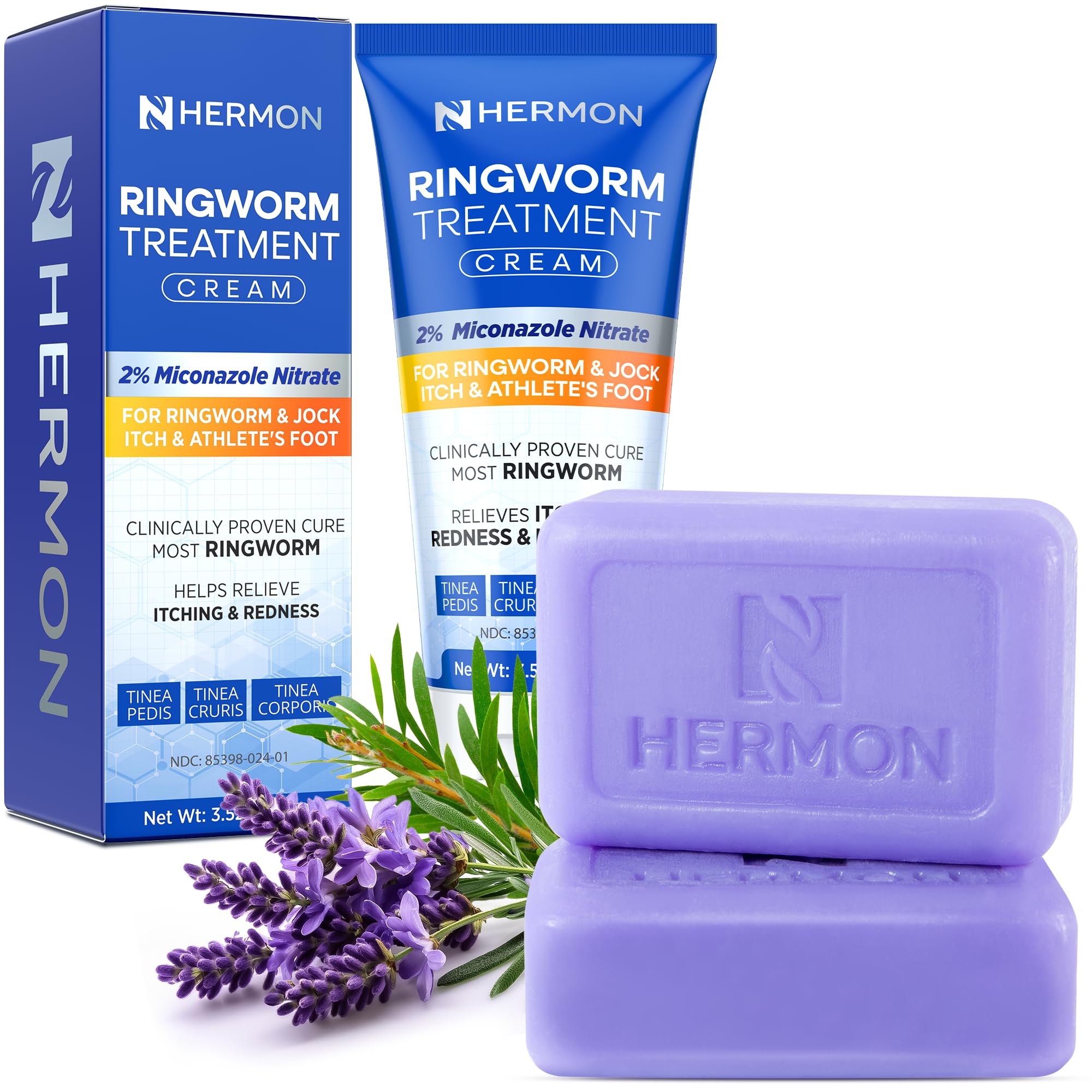 Hermon Antifungal Cleansing Soap for Ringworm Care – Daily Body Wash for Athlete’s Foot & Jock Itch Support – Tea Tree Oil & Sulfur Formula – Gentle Skin Barrier Care – 2 Pack — Amazon image 11